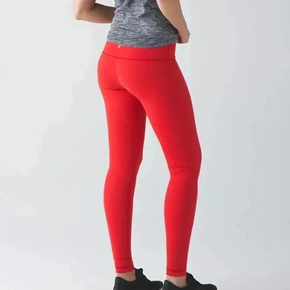 Lululemon Wunder Under Pant true red 6 - Picture 5 of 5